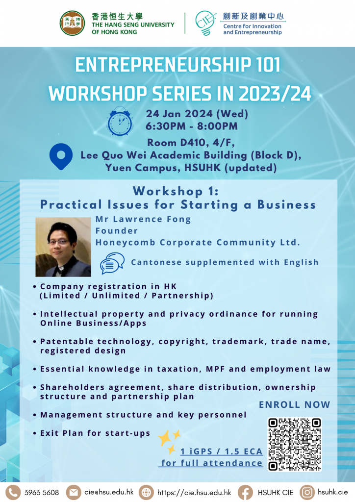 Workshop 101 in 202324 - Starting a Business (updated)